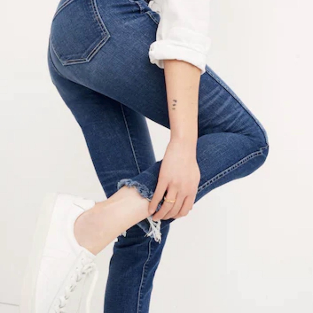 Madewell 9" High Rise Skinny Jeans in Classic Blue, Five Pocket Design, Size 26